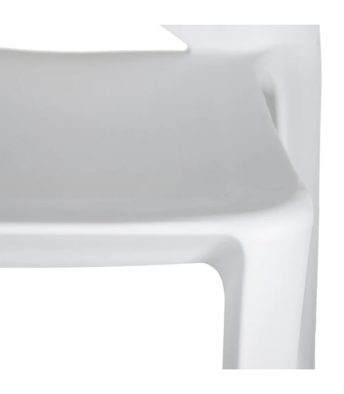 Lot De 4 Chaises Galaxy Empilables Blanc 5 Lot De 4 Chaises Galaxy Empilables Blanc – Image 5