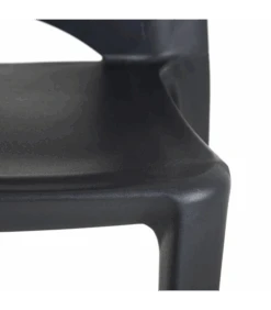 Lot De 4 Chaises Galaxy Empilables Gris Foncé -Magasin De Meubles De Qualité lot de 4 chaises galaxy empilables gris fonce 4