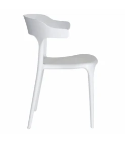 Lot De 4 Chaises Lula Empilables Blanc -Magasin De Meubles De Qualité lot de 4 chaises lula empilables blanc 2
