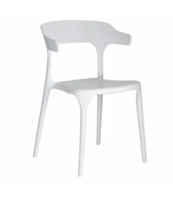 Lot De 4 Chaises Lula Empilables Blanc