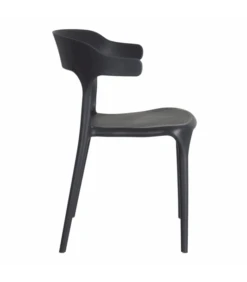 Lot De 4 Chaises Lula Empilables Gris Foncé -Magasin De Meubles De Qualité lot de 4 chaises lula empilables gris fonce 2