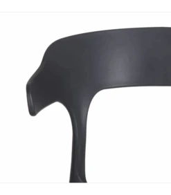 Lot De 4 Chaises Lula Empilables Gris Foncé -Magasin De Meubles De Qualité lot de 4 chaises lula empilables gris fonce 4