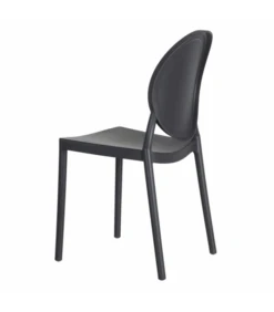 Lot De 4 Chaises Médaillon Empilables Gris Foncé 11 Lot De 4 Chaises Médaillon Empilables Gris Foncé -Magasin De Meubles De Qualité lot de 4 chaises medaillon empilables gris fonce 3