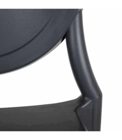 Lot De 4 Chaises Médaillon Empilables Gris Foncé 13 Lot De 4 Chaises Médaillon Empilables Gris Foncé -Magasin De Meubles De Qualité lot de 4 chaises medaillon empilables gris fonce 5