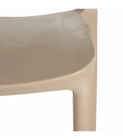 Lot De 4 Chaises Sole Empilables Beige -Magasin De Meubles De Qualité lot de 4 chaises sole empilables beige 5