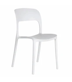Lot De 4 Chaises Sole Empilables Blanches