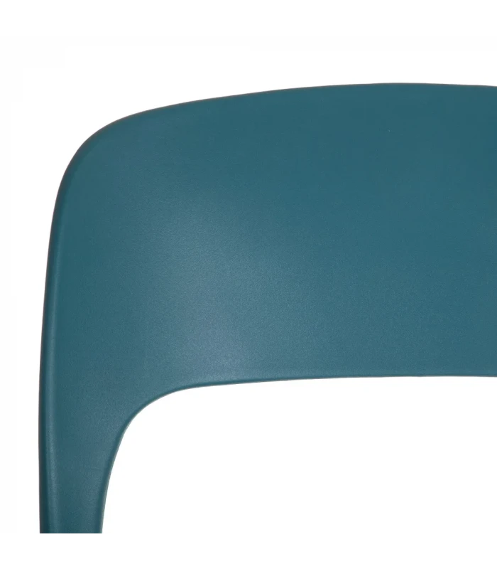 Lot De 4 Chaises Sole Empilables Bleu 6 Lot De 4 Chaises Sole Empilables Bleu – Image 6
