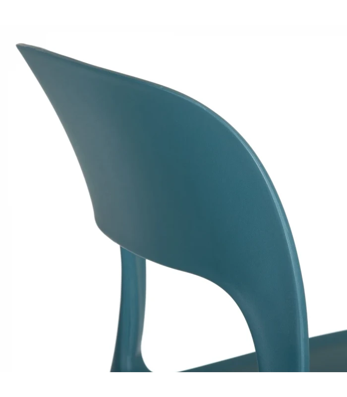 Lot De 4 Chaises Sole Empilables Bleu 7 Lot De 4 Chaises Sole Empilables Bleu – Image 7