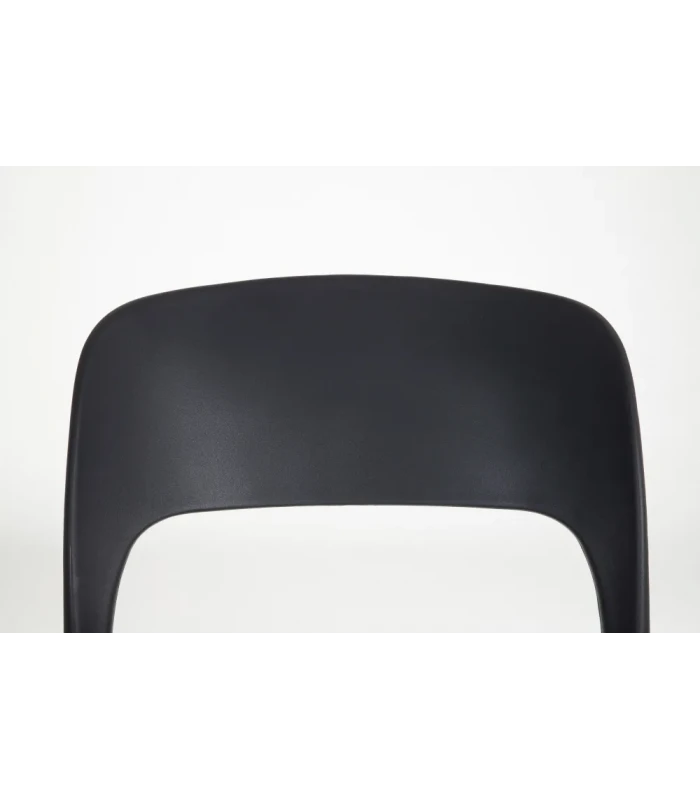 Lot De 4 Chaises Sole Empilables Gris Foncé 5 Lot De 4 Chaises Sole Empilables Gris Foncé – Image 5