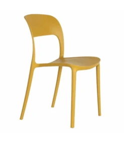 Lot De 4 Chaises Sole Empilables Jaune