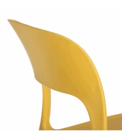 Lot De 4 Chaises Sole Empilables Jaune -Magasin De Meubles De Qualité lot de 4 chaises sole empilables jaune 4