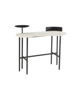 Marbre/fer Blanc/noir