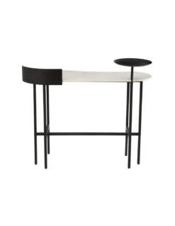 Marbre/fer Blanc/noir -Magasin De Meubles De Qualité marbrefer blancnoirj line 3