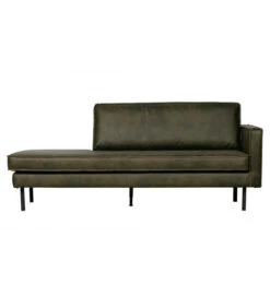 Méridienne Rodéo Droite Cuir Recyclé Army