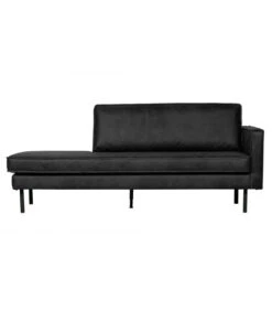 Méridienne Rodéo Droite Cuir Recyclé Black