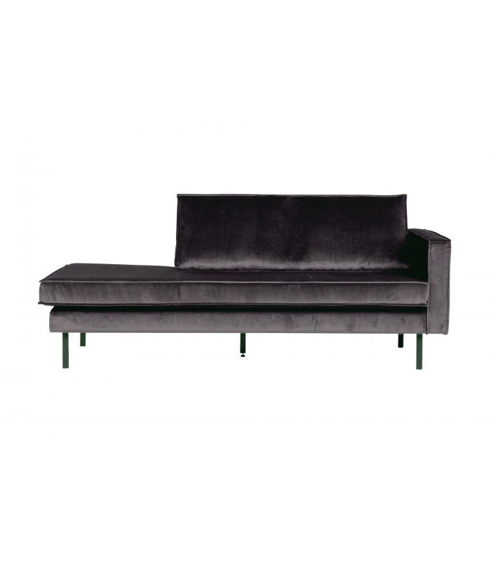 Méridienne Rodéo Droite Velvet Anthracite 1 Méridienne Rodéo Droite Velvet Anthracite