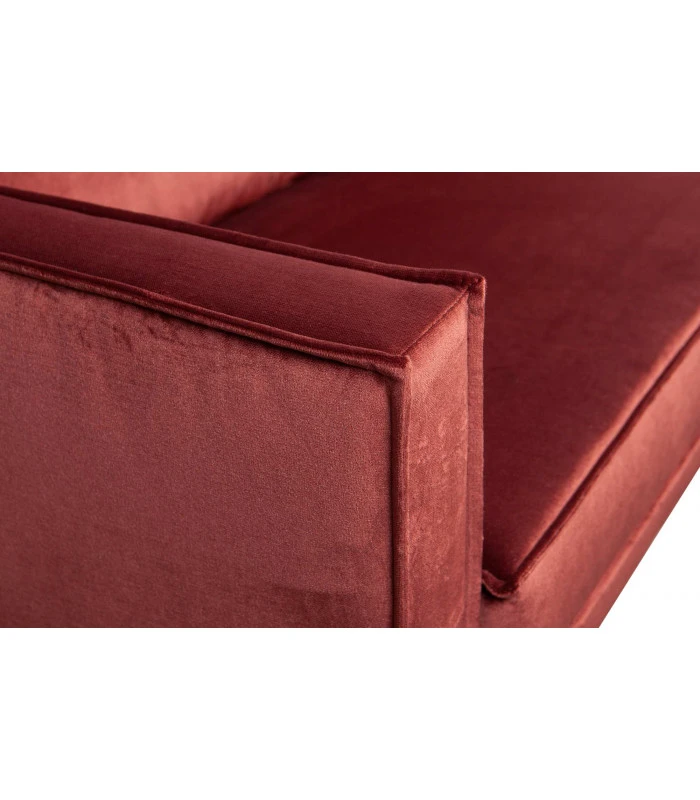 Méridienne Rodéo Droite Velvet Chestnut 2 Méridienne Rodéo Droite Velvet Chestnut – Image 2
