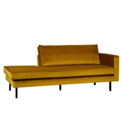 Méridienne Rodéo Droite Velvet Ocre -Magasin De Meubles De Qualité meridienne rodeo droite velvet ocre 3