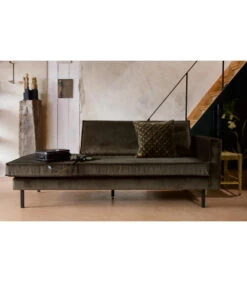 Méridienne Rodéo Droite Velvet Vert Foncé -Magasin De Meubles De Qualité meridienne rodeo droite velvet vert fonce 2