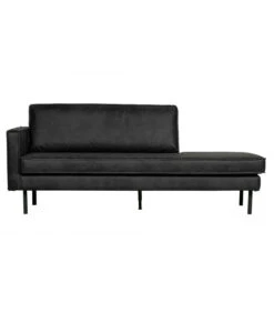 Méridienne Rodéo Gauche Cuir Recyclé Black