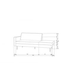 Méridienne Rodéo Gauche Velvet Anthracite -Magasin De Meubles De Qualité meridienne rodeo gauche velvet anthracite 2