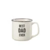 Message Sur La Tasse Meilleur Papa Porcelaine Blanc / Noir