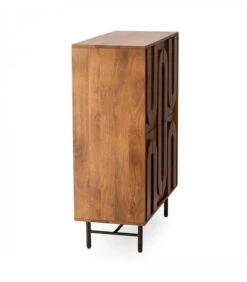 Meuble Bar Ojika 4 Portes Bois Naturel -Magasin De Meubles De Qualité meuble bar ojika 4 portes bois naturel 3