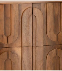 Meuble Bar Ojika 4 Portes Bois Naturel -Magasin De Meubles De Qualité meuble bar ojika 4 portes bois naturel 5