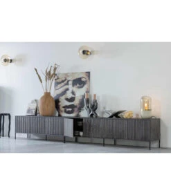 Meuble TV Grace Plaqué Frêne Expresso 150cm 13 Meuble TV Grace Plaqué Frêne Expresso 150cm -Magasin De Meubles De Qualité meuble tv grace pin noir 150cm 5