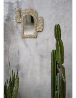 Miroir Cactus Coquillage - Naturel -Magasin De Meubles De Qualité miroir cactus coquillage naturel 3