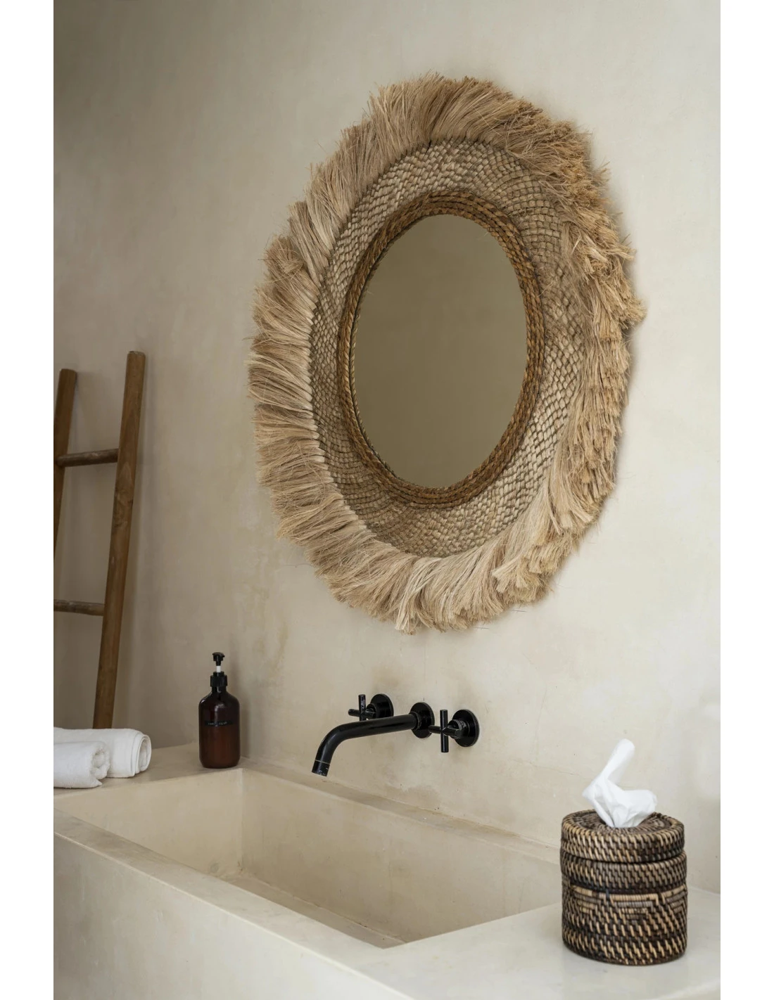 Miroir Capri - Naturel - L 3 Miroir Capri - Naturel - L – Image 3