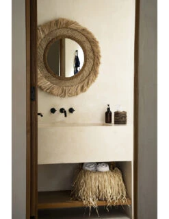 Miroir Capri - Naturel - L 11 Miroir Capri - Naturel - L -Magasin De Meubles De Qualité miroir capri naturel l 3