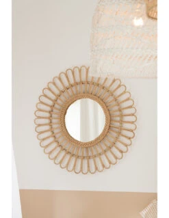 Miroir Ellen Rond En Rotin Naturel Petit -Magasin De Meubles De Qualité miroir ellen rond en rotin naturel petit 3
