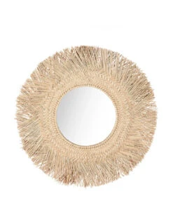 Miroir En Rotin - Naturel - M