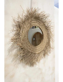 Miroir En Rotin - Naturel - M -Magasin De Meubles De Qualité miroir en rotin naturel m 4