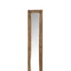 Miroir Mural Rectangle En Bois Marron Petit