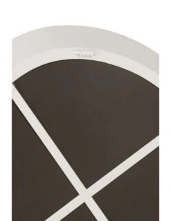 Miroir Mural Rond En Métal/verre Blanc Petit -Magasin De Meubles De Qualité miroir mural rond en metalverre blanc petit 2