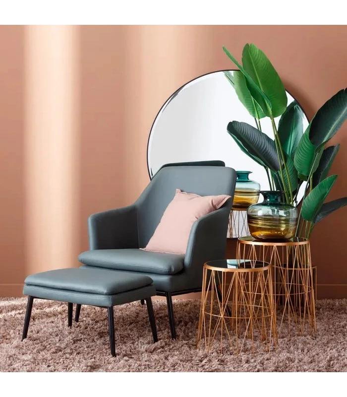 Miroir Noir Rond 100cm 2 Miroir Noir Rond 100cm – Image 2