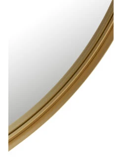 Miroir Rond à Grand Bord En Métal/verre Doré. -Magasin De Meubles De Qualité miroir rond a grand bord en metalverre dore 2