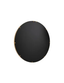 Miroir Rond à Grand Bord En Métal/verre Doré. -Magasin De Meubles De Qualité miroir rond a grand bord en metalverre dore 3