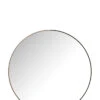 Miroir Rond En Métal/bois Noir Grand