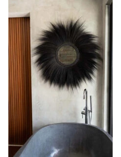 Miroir Simba - Noir - L 12 Miroir Simba - Noir - L -Magasin De Meubles De Qualité miroir simba noir l 3