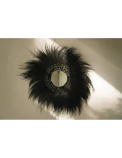 Miroir Simba - Noir - L 13 Miroir Simba - Noir - L -Magasin De Meubles De Qualité miroir simba noir l 4