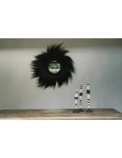 Miroir Simba - Noir - L 15 Miroir Simba - Noir - L -Magasin De Meubles De Qualité miroir simba noir l 6