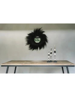 Miroir Simba - Noir - M -Magasin De Meubles De Qualité miroir simba noir m 2