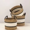 Panier Raffo Naturel - Set De 3