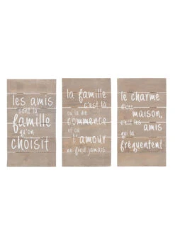 Panneaux Amis Positifs Bois Assortiment Naturel De 3