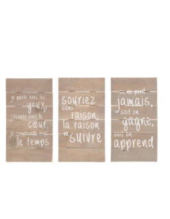 Panneaux En Bois Naturel Inspirant Assortiment De 3