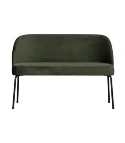 Banquette De Table 2 Places Vogue Velours Vert Onyx