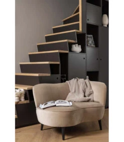 Petit Canapé Sara Lounge Droite Velours Kaki -Magasin De Meubles De Qualité petit canape sara lounge droite velours kaki 2